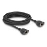 Delock - Sítový prodlužovací kabel - RJ-45 (F) s maticemi do RJ-45 (F) s maticemi - 5 m - S/FTP - CAT 6 - neobsahuje halogen