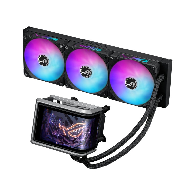 ASUS vodní chladič CPU AIO ROG RYUO IV 360 ARGB, černá
