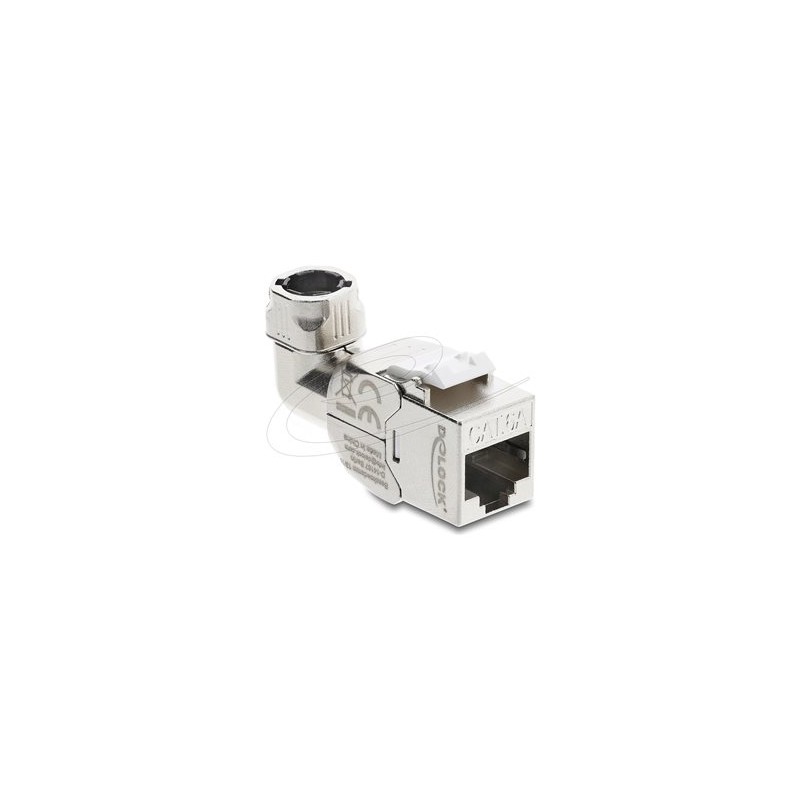 Delock - Modul keystone - RJ-45 (F) do LSA (F) pravoúhlý - odstínený - CAT 6a