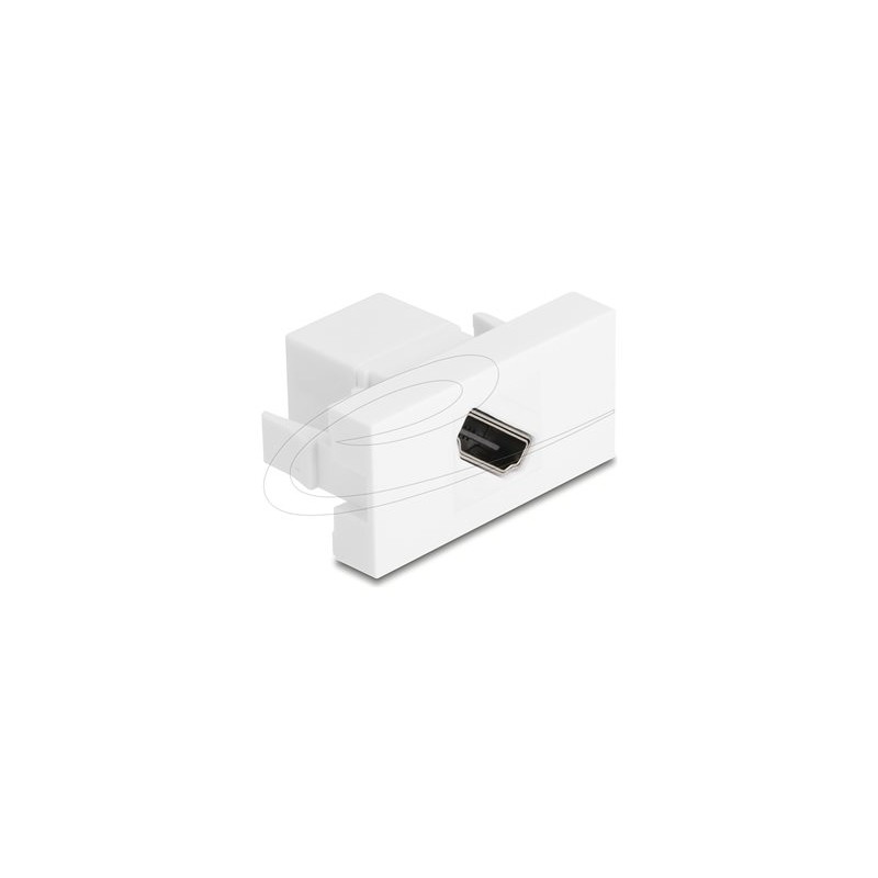 Delock - Easy 45 - zacvakávací modul - úhloprícka, 8K 60Hz - HDMI - 1 souprava - bílá