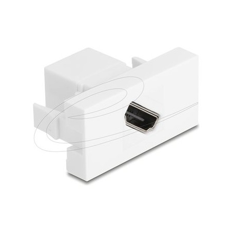 Delock - Easy 45 - zacvakávací modul - úhloprícka, 8K 60Hz - HDMI - 1 souprava - bílá