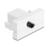 Delock - Easy 45 - zacvakávací modul - úhloprícka, 8K 60Hz - HDMI - 1 souprava - bílá