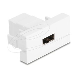 Delock - Easy 45 - zacvakávací modul - USB - 1 souprava - bílá