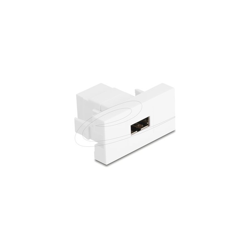 Delock - Easy 45 - zacvakávací modul - USB - 1 souprava - bílá