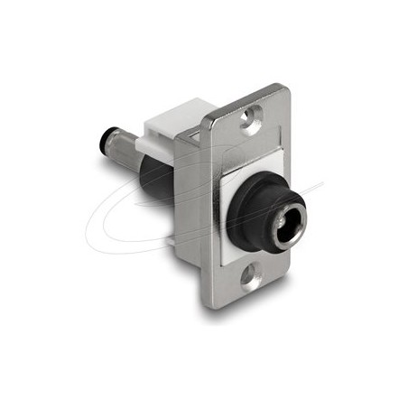 Delock - Adaptér konektoru k napájení - DC jack 5.5 mm x 2.5 mm (F) prepážka do DC jack 5.5 mm x 2.5 mm (M) - montáž na panel