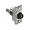 Delock - Adaptér konektoru k napájení - DC jack 5.5 mm x 2.5 mm (F) prepážka do DC jack 5.5 mm x 2.5 mm (M) - montáž na panel