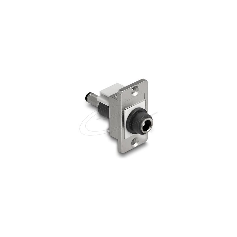 Delock - Adaptér konektoru k napájení - DC jack 5.5 mm x 2.1 mm (F) prepážka do DC jack 5.5 mm x 2.5 mm (M) - montáž na panel