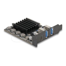 Delock - Úložište / USB3.0 ovladac - 3 Kanál - USB 3.0 - nízký profil - PCIe 3.0 x4