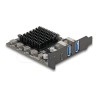 Delock - Úložište / USB3.0 ovladac - 3 Kanál - USB 3.0 - nízký profil - PCIe 3.0 x4