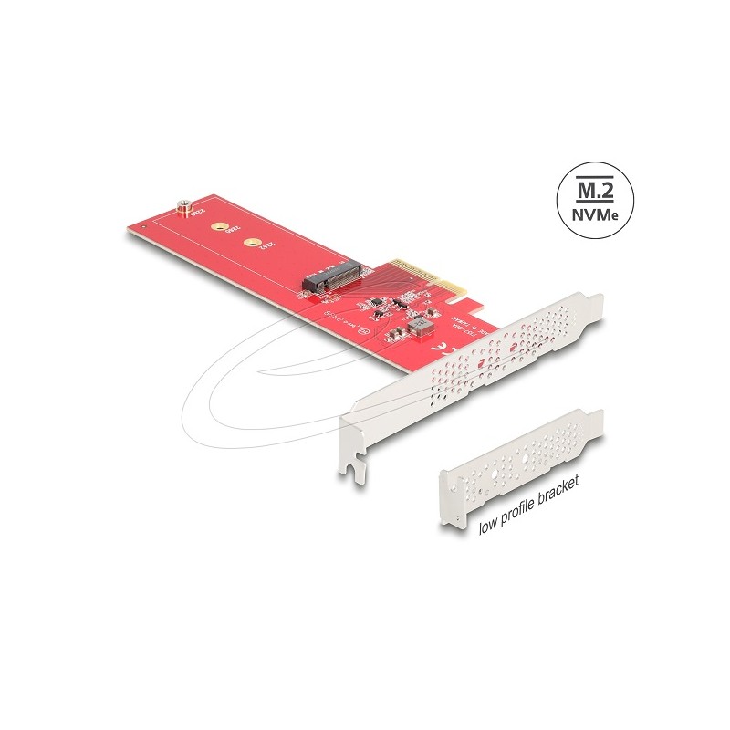 Delock - Adaptér rozhraní - M.2 - M.2 NVMe Card - nízký profil - PCIe 5.0 x4
