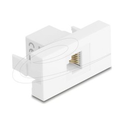 Delock - Easy 45 - zacvakávací modul - UTP - RJ 12 - 1 souprava - bílá 90898