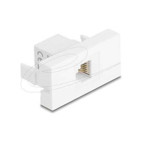 Delock - Easy 45 - zacvakávací modul - UTP - RJ 12 - 1 souprava - bílá 90898