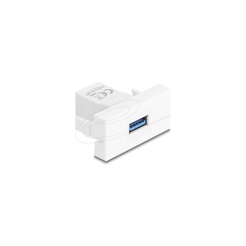 Delock - Easy 45 - zacvakávací modul - 5 Gbps - USB - 1 souprava - bílá 90909