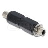 Delock - Adaptér napájení - DC jack 5,5 x 2,5 mm (M) do DC jack 5,5 x 2,1 mm (F) se závitem - straight - cerná