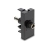 Delock - Easy 45 - zacvakávací modul - na DC 5.5 x 2.1 mm samec - DC 5,5 x 2,5 mm (samice) - 1 modul - cerná