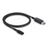 Delock - Elektrický kabel - USB (M) do 2 piny (M) - 4.3 V - 70 mA - 1 m - cerná