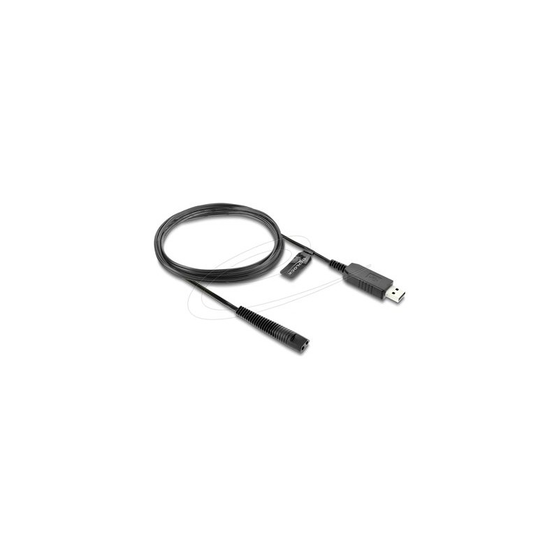 Delock - Elektrický kabel - USB do 2pinový napájecí - 12 V - 1 m - cerná