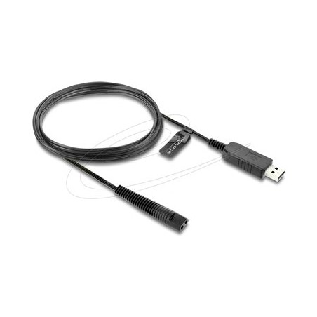 Delock - Elektrický kabel - USB do 2pinový napájecí - 12 V - 1 m - cerná