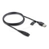 Delock - Elektrický kabel - USB (M) do 2 piny (M) - 5 V - 1 A - 1.2 m - cerná 90987