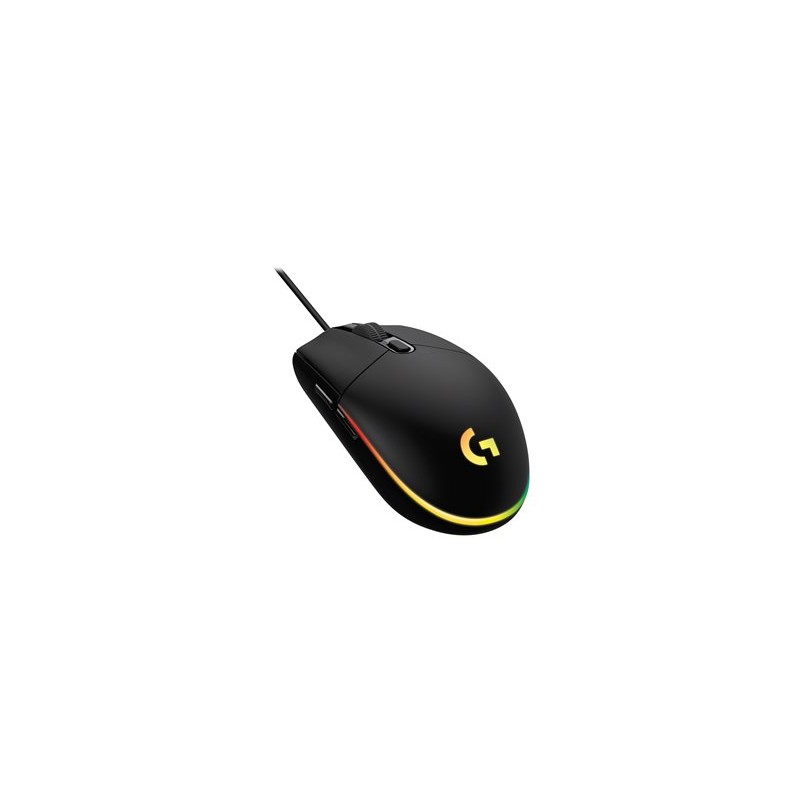 Logitech Gaming Mouse G203 LIGHTSYNC - Myš - optický - 6 tlačítka - kabelové - USB - černá