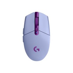 Logitech G G305 - Myš - optický - 6 tlačítka - bezdrátový - 2.4 GHz - bezdrátový přijímač USB - šeřík