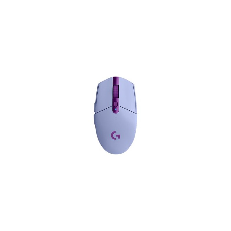 Logitech G G305 - Myš - optický - 6 tlačítka - bezdrátový - 2.4 GHz - bezdrátový přijímač USB - šeřík