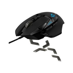 Logitech Gaming Mouse G502 (Hero) - Myš - optický - 11 tlačítka - bezdrátový, kabelové - 2.4 GHz - bezdrátový přijímač USB