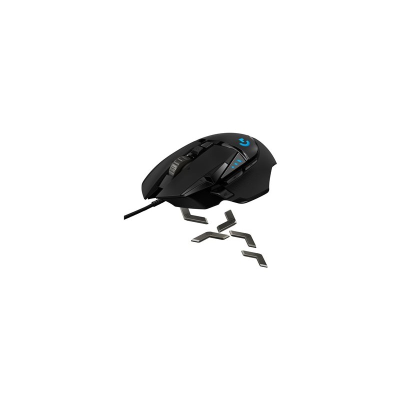 Logitech Gaming Mouse G502 (Hero) - Myš - optický - 11 tlačítka - bezdrátový, kabelové - 2.4 GHz - bezdrátový přijímač USB