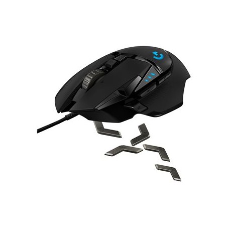 Logitech Gaming Mouse G502 (Hero) - Myš - optický - 11 tlačítka - bezdrátový, kabelové - 2.4 GHz - bezdrátový přijímač USB