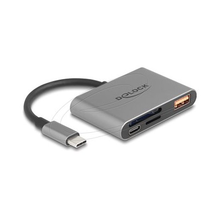 Delock - Ctecka karet (SD, microSD) - USB-C