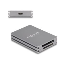 Delock - Ctecka karet (CFexpress 2.0 Type B, SD 3.0 UHS-I, SD 5.1 UHS-II, SD 4.0 UHS-II) - Video Class V90 / UHS-II - USB-C