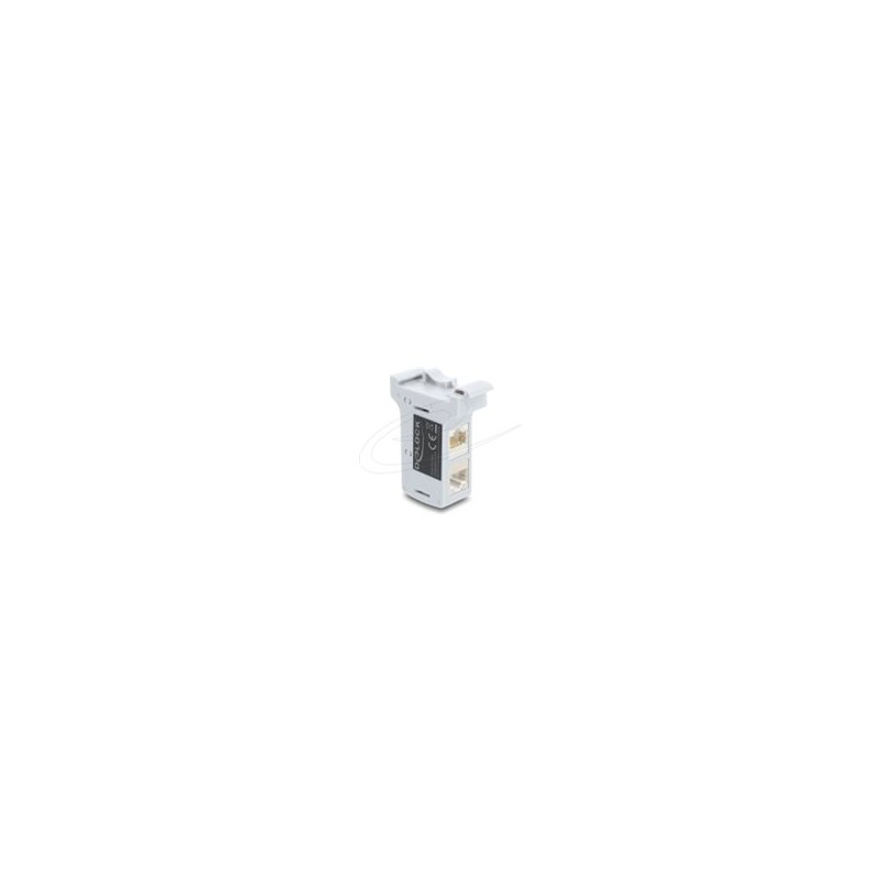RJ45 Coupler Cat.6A Dual jack to jack fo, RJ45 Coupler Cat.6A Dual jack to jack fo
