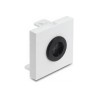 Delock - Easy 45 - zacvakávací modul - kabelová pruchodka, kulatá, prumer 14 mm - 1 modul - bílá, cerná