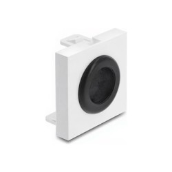 Delock - Easy 45 - zacvakávací modul - prírubový kabel, kulatý, prumer 21 mm - 1 modul - bílá, cerná