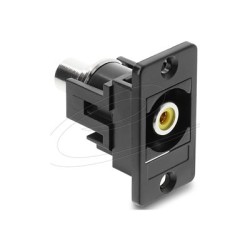 Panel Mount RCA female RCA female yellow, Panel Mount RCA female RCA female yellow