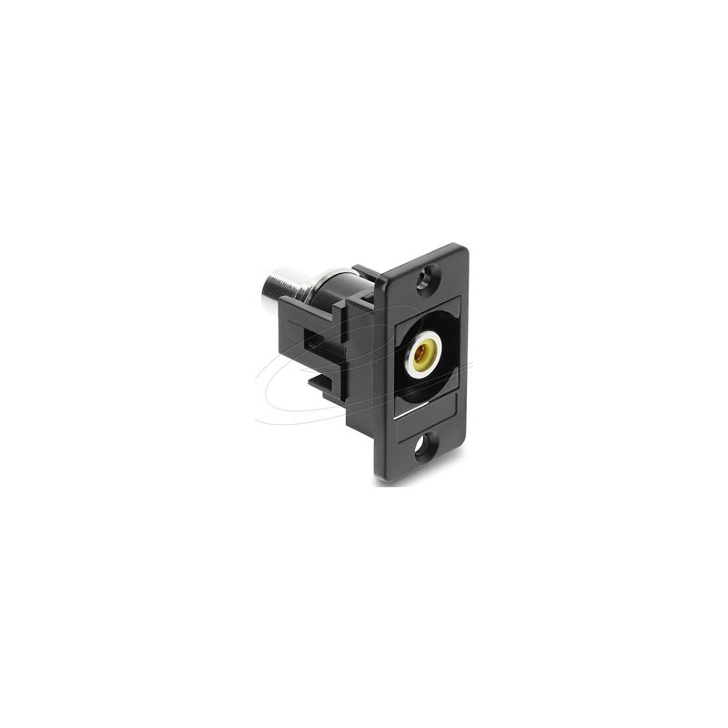 Panel Mount RCA female RCA female yellow, Panel Mount RCA female RCA female yellow
