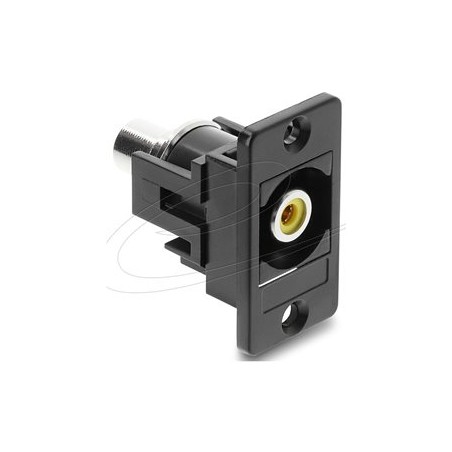 Panel Mount RCA female RCA female yellow, Panel Mount RCA female RCA female yellow