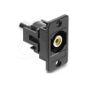 Panel Mount RCA female RCA female yellow, Panel Mount RCA female RCA female yellow