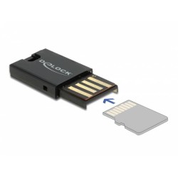 Delock - Čtečka karet (microSD, microSDHC, microSDXC, microSDHC UHS-I, microSDXC UHS-I, microSDHC UHS-II, microSDXC UHS-II)