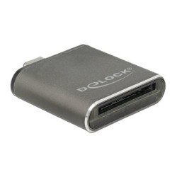 Delock USB Type-C SDHC / SDXC UHS-II / MMC Single Slot Card Reader - Čtečka karet (MMC, SD, SDHC, SXC, SDHC UHS-I, SDXC UHS-I