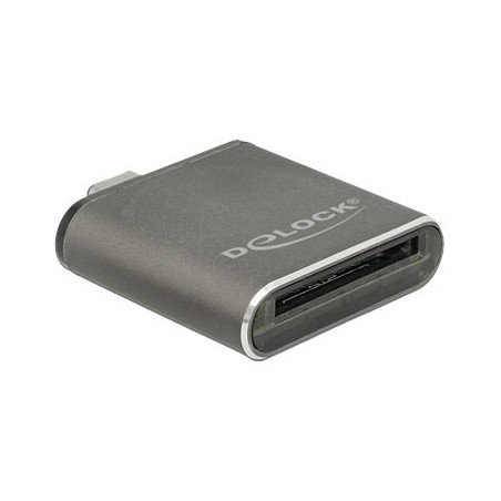 Delock USB Type-C SDHC / SDXC UHS-II / MMC Single Slot Card Reader - Čtečka karet (MMC, SD, SDHC, SXC, SDHC UHS-I, SDXC UHS-I