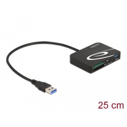Delock - Čtečka karet (SD, microSD, XQD 2.0) - USB 3.2 Gen 1