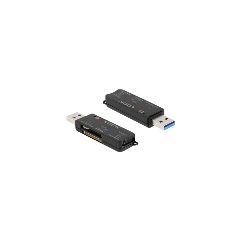 Delock - Čtečka karet (MS PRO, SD, MS Duo, MS PRO Duo, miniSD, RS-MMC, microSD, SDHC, miniSDHC, MS Micro, microSDHC, MS PRO-HG
