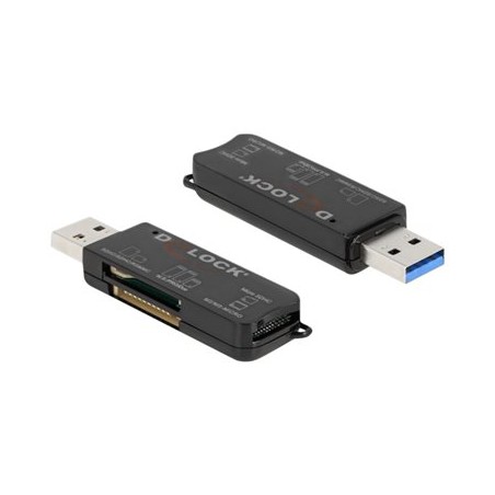 Delock - Čtečka karet (MS PRO, SD, MS Duo, MS PRO Duo, miniSD, RS-MMC, microSD, SDHC, miniSDHC, MS Micro, microSDHC, MS PRO-HG