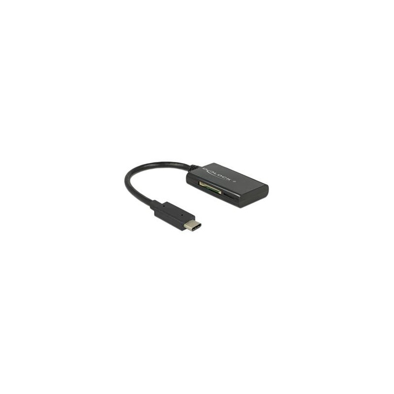 Delock USB 3.1 Gen 1 Card Reader USB Type-C male 4 Slots - Čtečka karet - all-in-1 (MMC, SD, miniSD, RS-MMC, TransFlash
