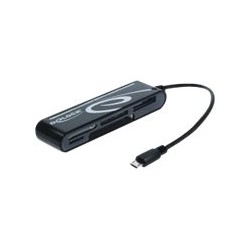 Delock Micro USB OTG Card Reader 5 Slot - Čtečka karet (CF I, CF II, MS, MMC, SD, xD, MS PRO Duo, microSD, SDHC, microSDHC