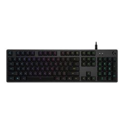 Logitech Gaming G512 - Klávesnice - podsvícení - USB - AZERTY - francouzská - klávesový spínač: GX Blue - uhlík