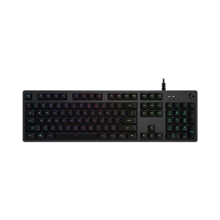 Logitech Gaming G512 - Klávesnice - podsvícení - USB - AZERTY - francouzská - klávesový spínač: GX Blue - uhlík