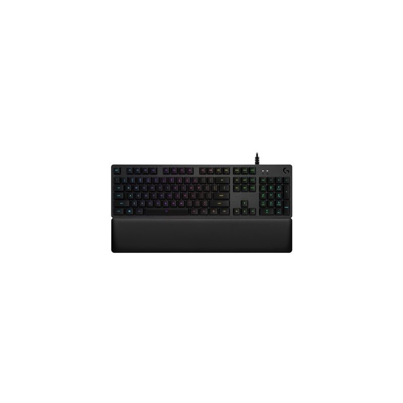 Logitech Gaming G513 - Klávesnice - podsvícení - USB - QWERTY - britská - klávesový spínac: GX Red Linear - uhlík