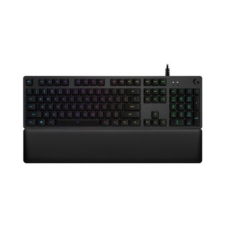 Logitech Gaming G513 - Klávesnice - podsvícení - USB - QWERTY - britská - klávesový spínac: GX Red Linear - uhlík
